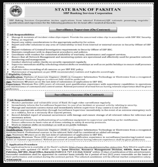 State Bank of Pakistan Karachi Jobs