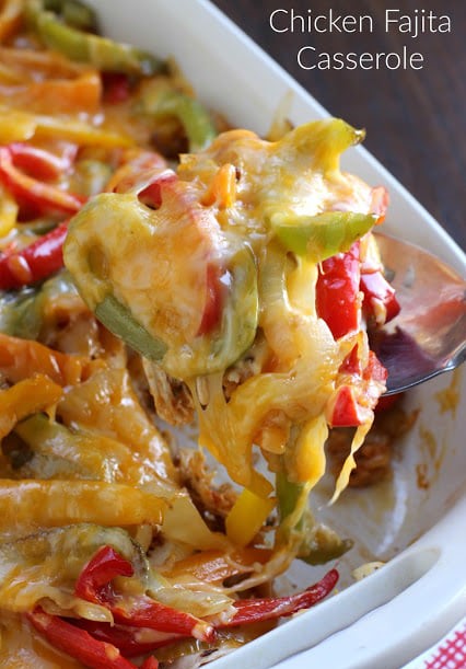 W/W CHICKEN FAJITA CASSEROLE