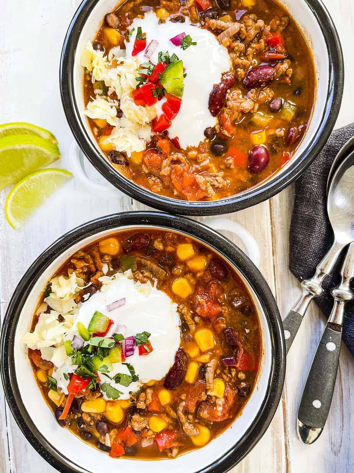Tasty Low Point Taco Soup