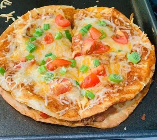 Lightened Up Taco Bell Copycat Mexican Pizzas