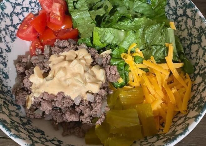 WW CHEESE BURGER IN A BOWL