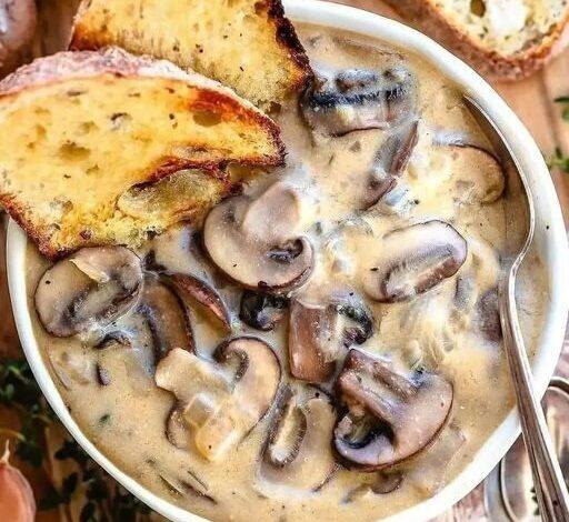 Cream of mushroom soup