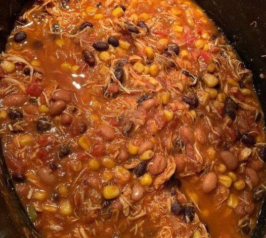 7 Can Chicken Taco Soup