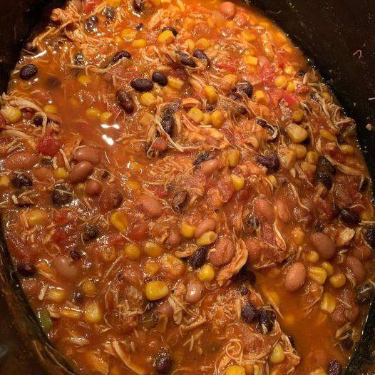 7 Can Chicken Taco Soup