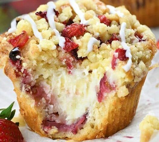 Weight Watchers Strawberry and cottage cheese muffins – 1 point
