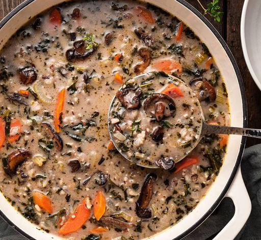 Wild Rice and Mushroom Soup