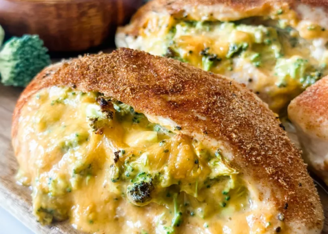 Broccoli Cheddar Stuffed Chicken Breasts
