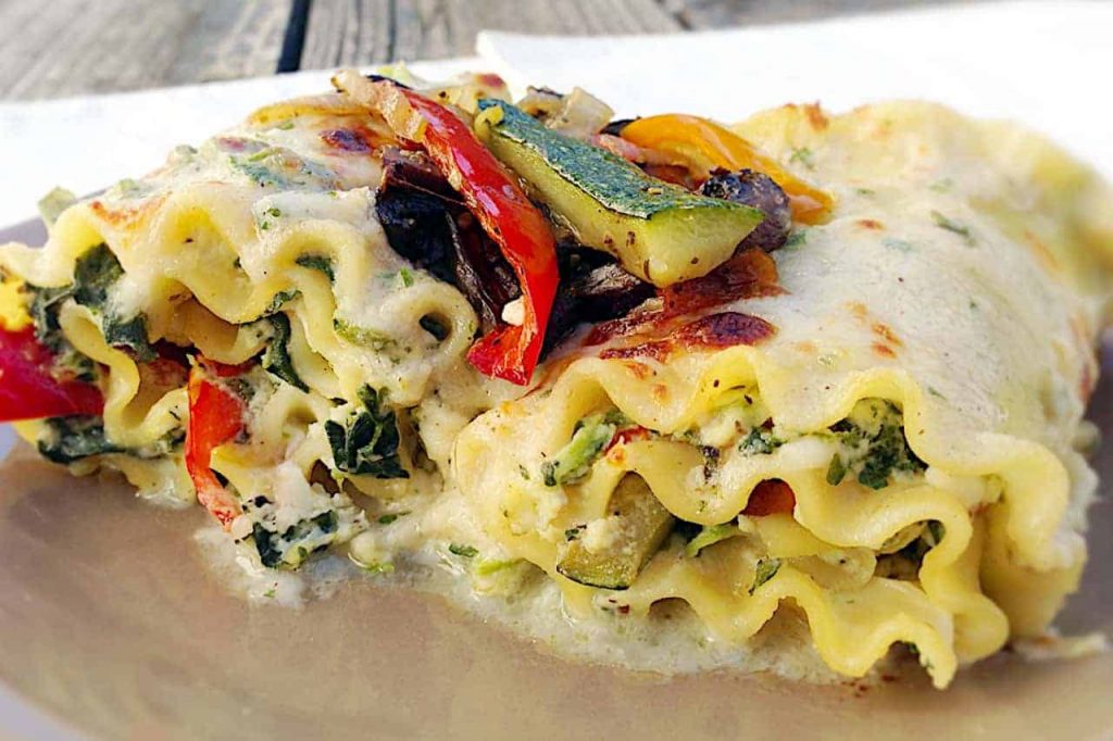 Lasagna Rolls with Vegetables