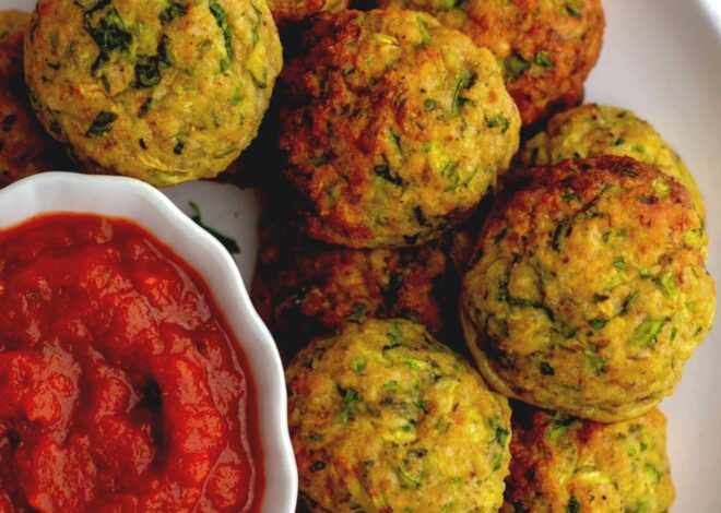 Vegan Garlic Zucchini Bites: