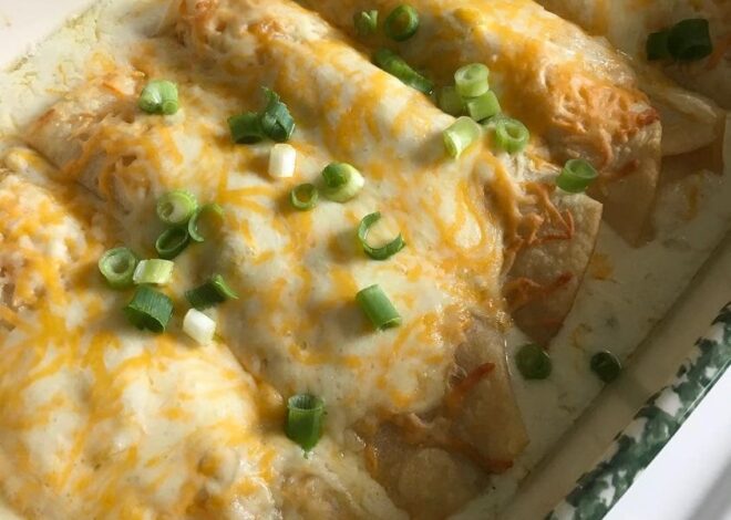 White Chicken Enchiladas
