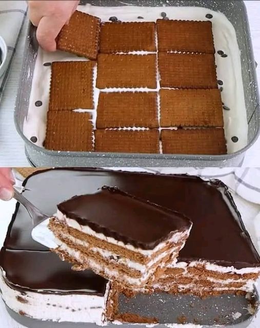 Weight Watchers No-Bake Chocolate Cookies Cake