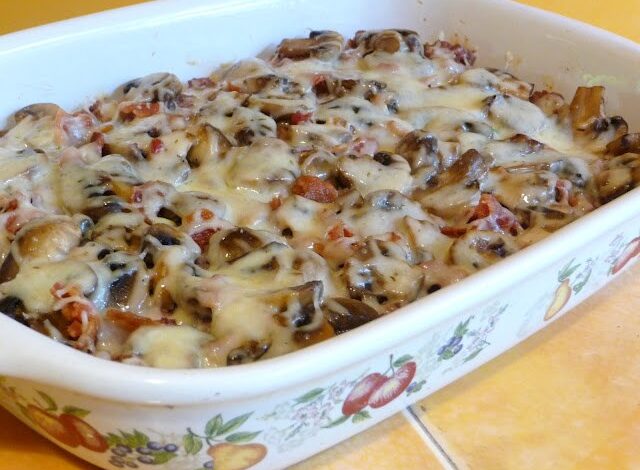 Weight Watchers Hamburger Mushroom Bake: