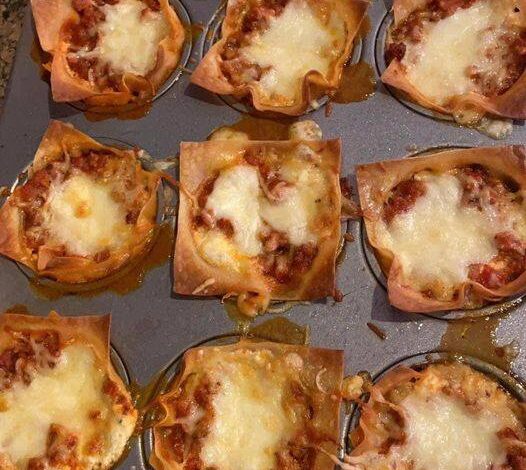 CHICKEN TACO WONTONS “CUPCAKES”