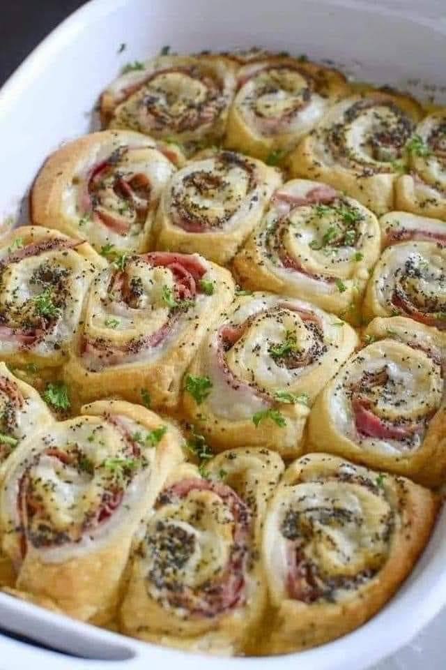 Delicious Ham and Cheese Crescent Rolls