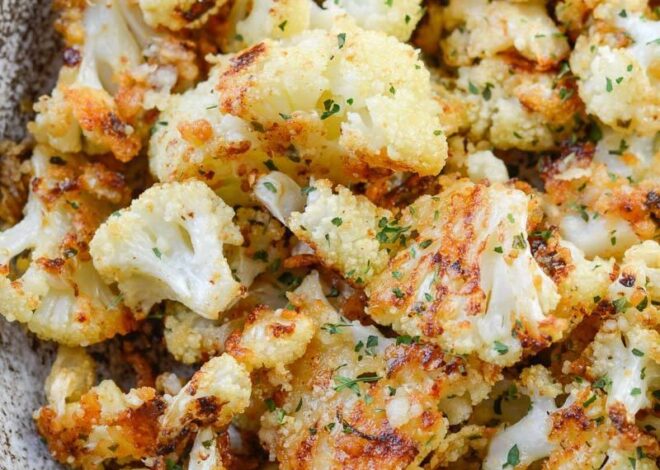 Parmesan Roasted Cauliflower