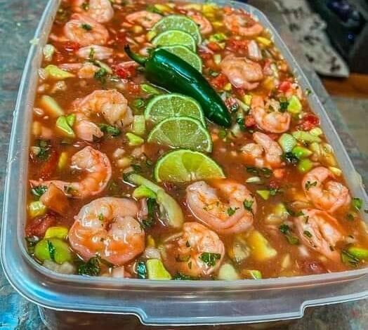 Weight Watchers Mexican Shrimp Cocktail: