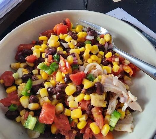 Black Bean Corn Salad with Fresh Lemon Vinaigrette