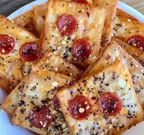 Home Made Pizza Chips.