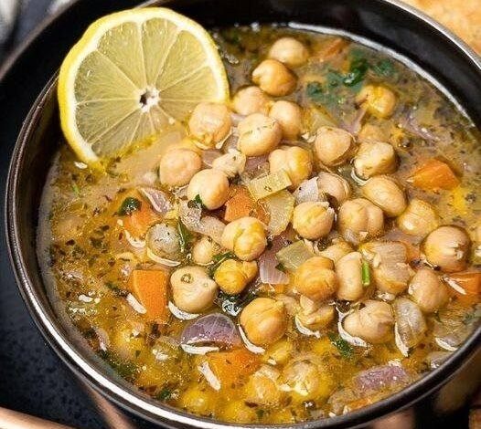 Greek Chickpea Soup with Lemon (Revithia)