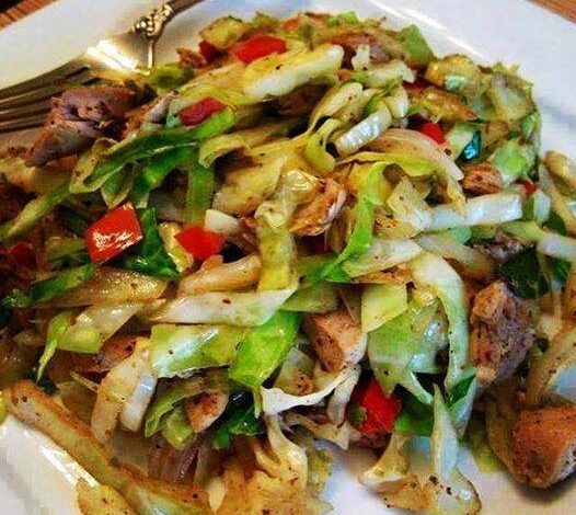 Keto and Low-Carb Chicken Cabbage Stir Fry