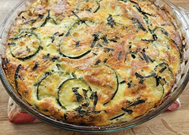 Three-Cheese Zucchini Quiche