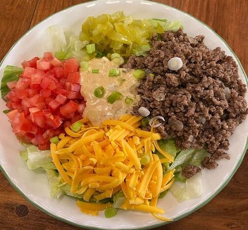 Home Made Big Mac Salad