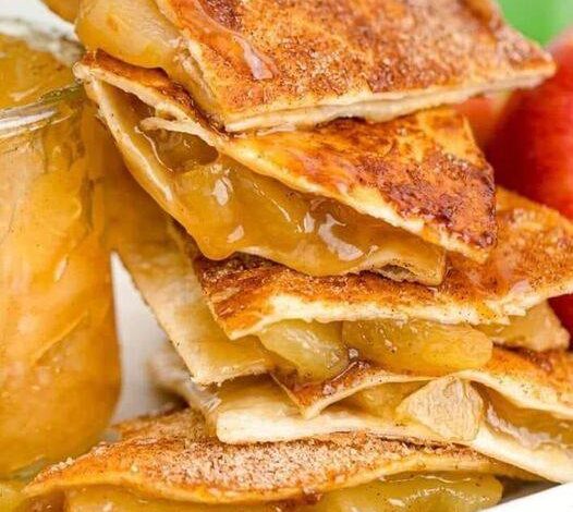Healthy Apple Pie Quesadillas