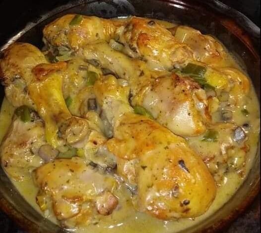 Creamy Chicken and Mushroom Casserole