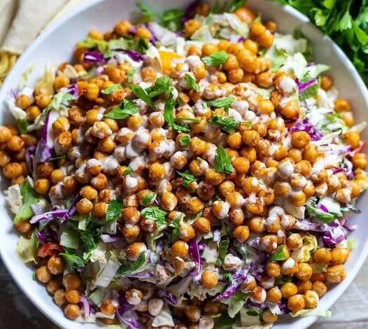CRISPY CHICKPEA CHOPPED SALAD