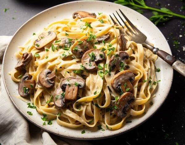 Creamy Vegan Mushroom Pasta