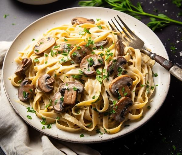 Creamy Vegan Mushroom Pasta