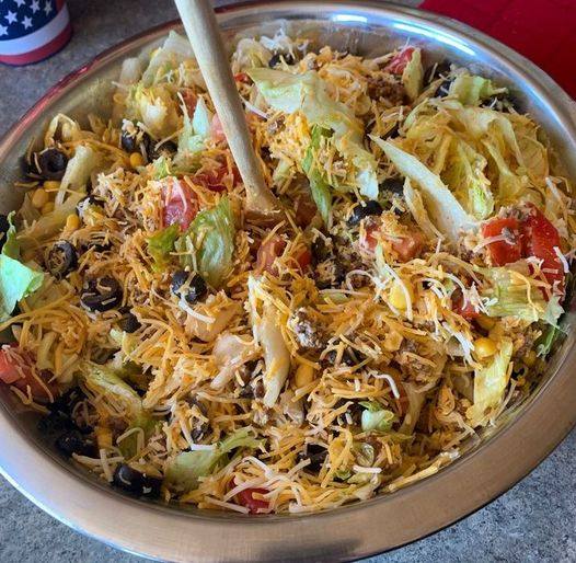 Home Made Easy Doritos Taco Salad