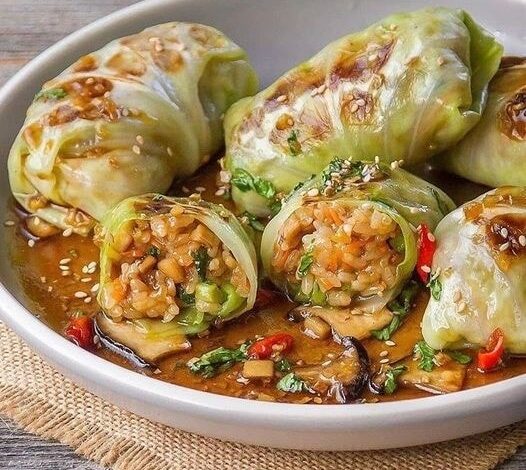 Stuffed Cabbage with Lean Filling