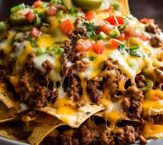 Home Made Beef Nachos Supreme