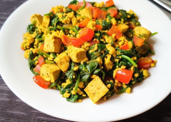 Spinach And Tofu Scramble