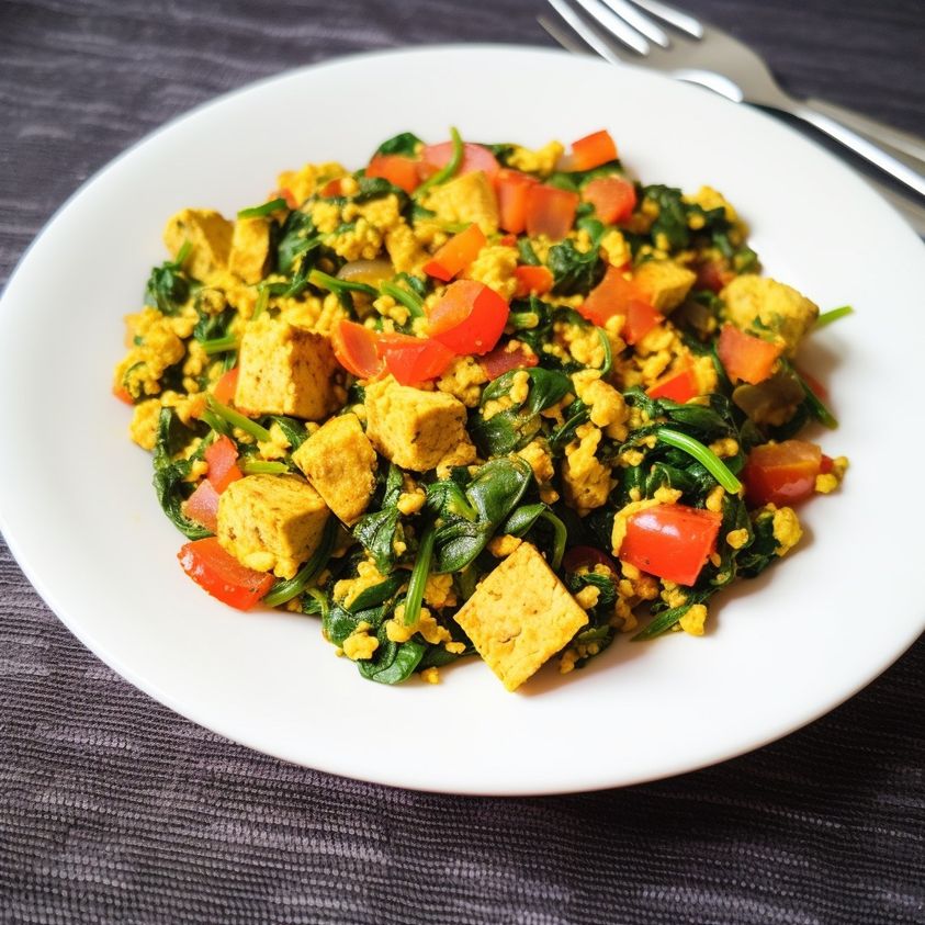 Spinach And Tofu Scramble