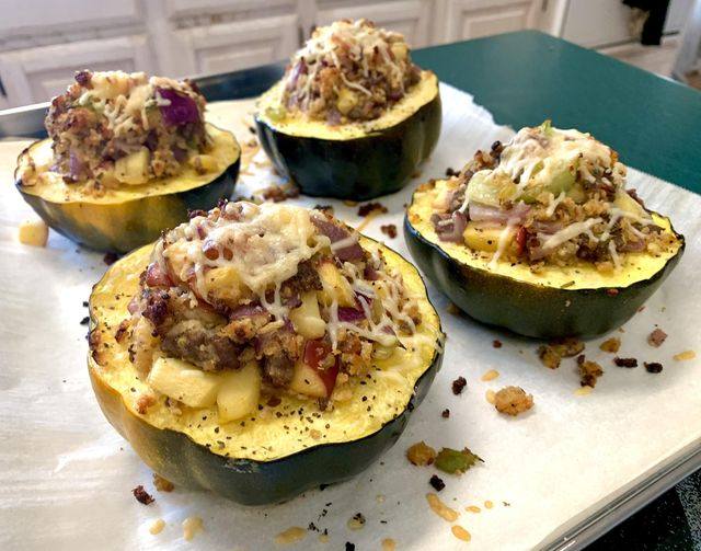 Vegan Stuffed Acorn Squash