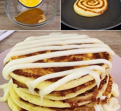 Low Carb Cinnamon Roll Pancakes