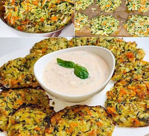 Vegan Zucchini Carrot Pancakes