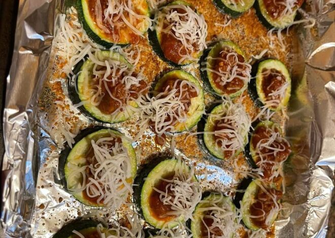 Home Made Zucchini Pizza Bites